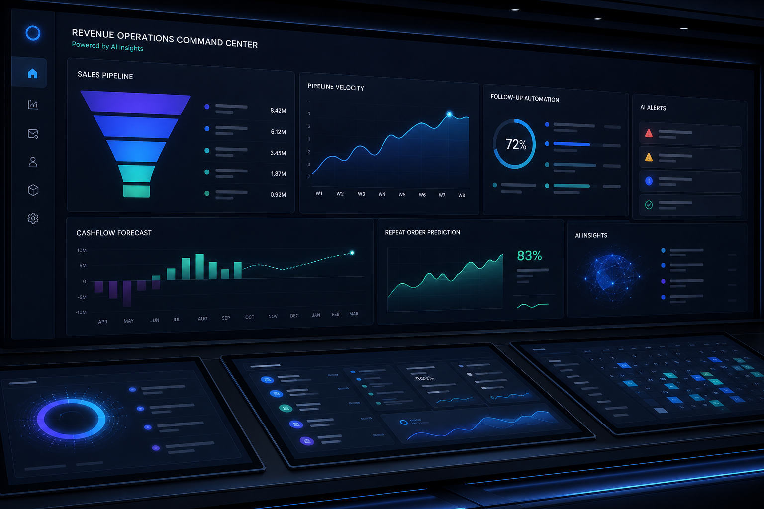 AI revenue operations command center interface